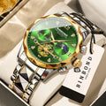 LOR MALE BINBOND Luminous Waterproof Accurate Quartz Watches For Men Chronograph Sturdy Men's Wristwatch Luxury Business Casual Reloj