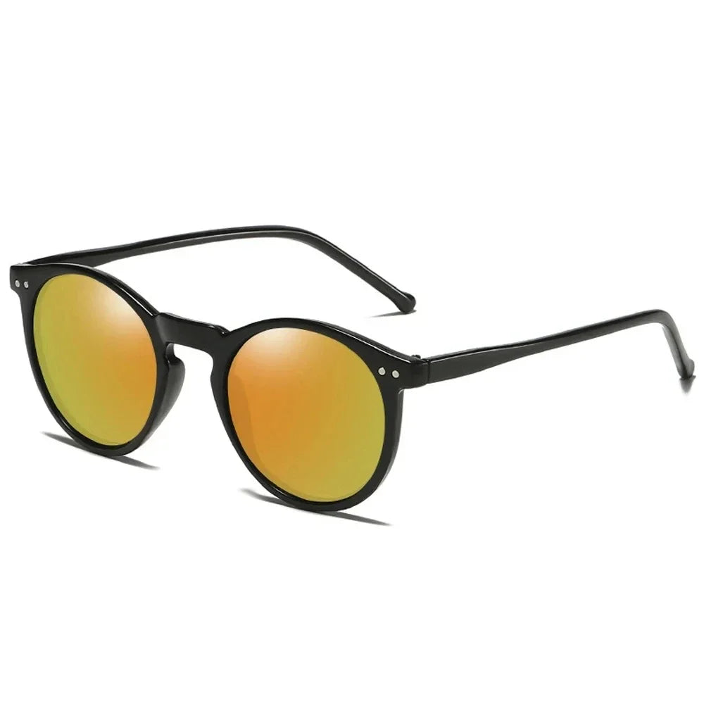 LOR MALE Polarized Sunglasses for Men & Women - Designer Retro Round Vintage Style, UV400 Protection Sun Glasses Goggles (Gafas De Sol)