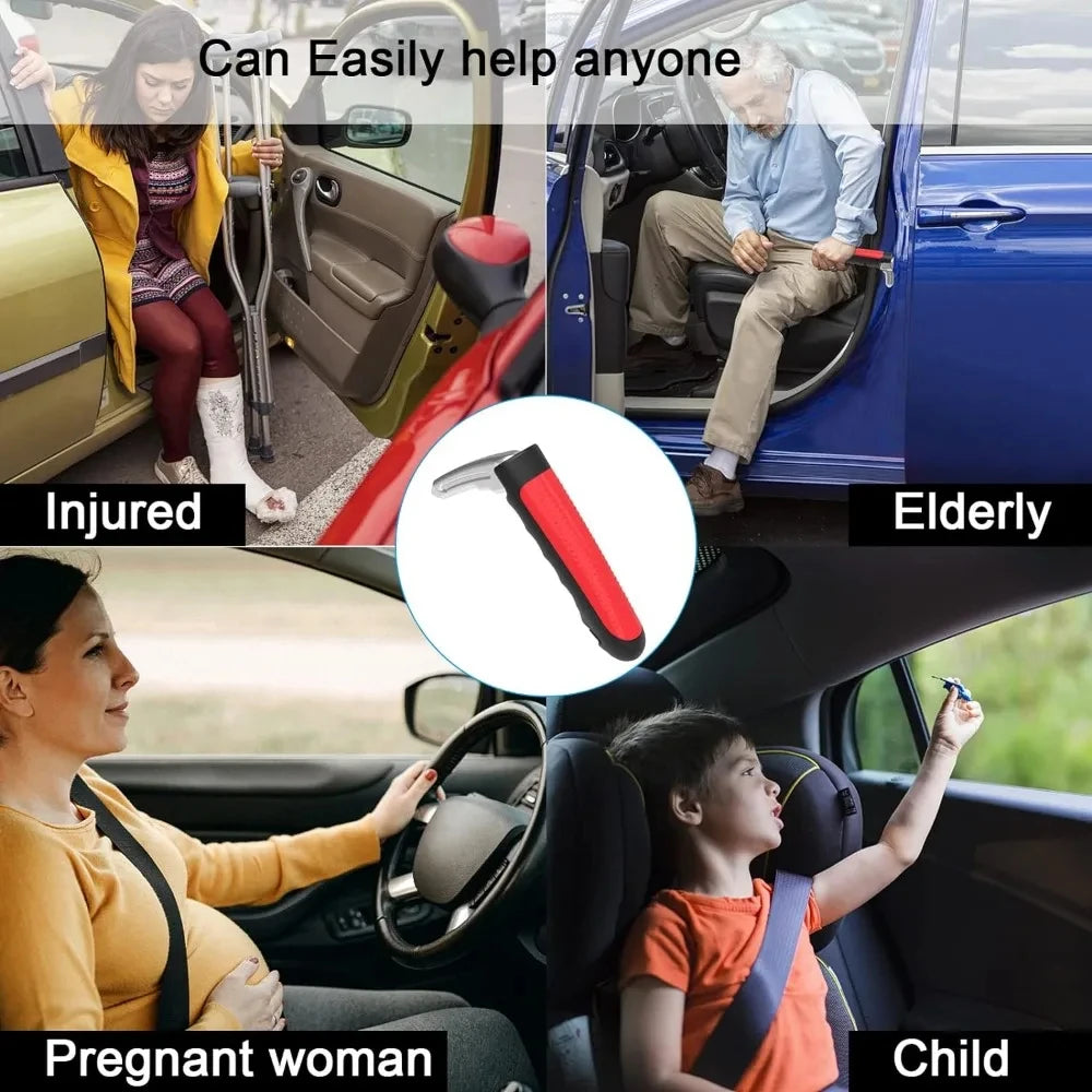 LOR MALE 2 in 1 Multifunction Car Door Assist Handle Vehicle Support Handles Window Breaker Portable Automotive Car Handle Assist