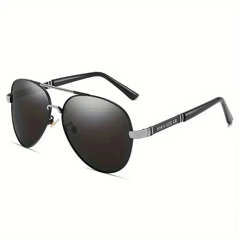 LOR MALE Polarized Sunglasses Men metal Frame Quality Sun Glasses Brand Design Male Women Glasses Fishing Driving Goggles UV400