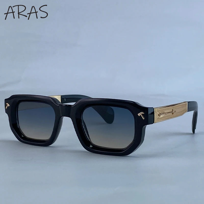 LOR MALE Polarized Square Sunglasses Men 2026 Luxury Brand Vintage Rectangle Sun Glasses Classic Driving Eyewear For Male UV400 Shades