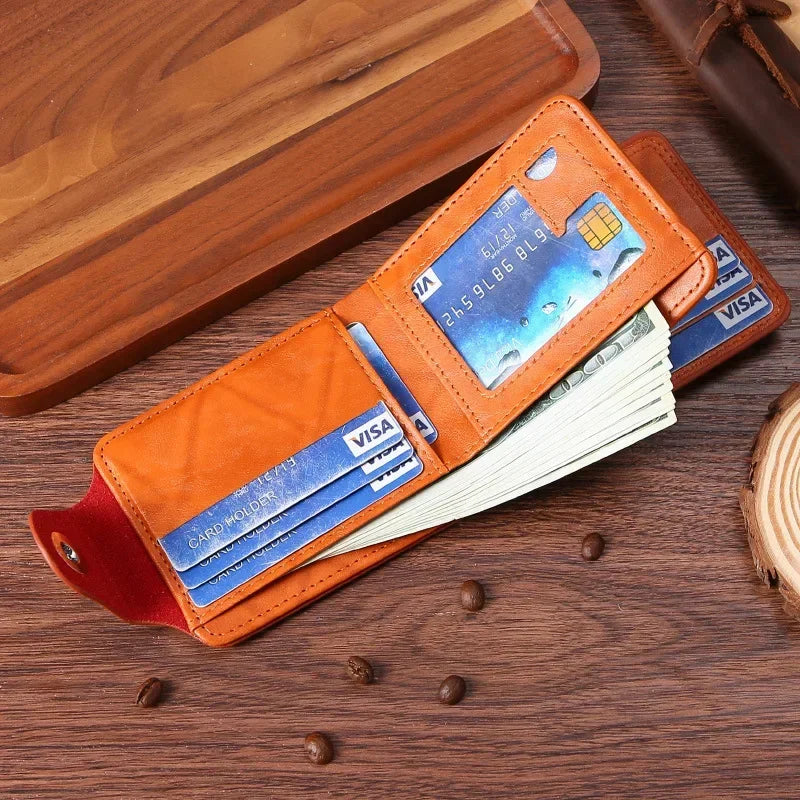 LOR MALE Wallets with 100 US Dollar Pattern Wallet Male Leather Wallet Photo