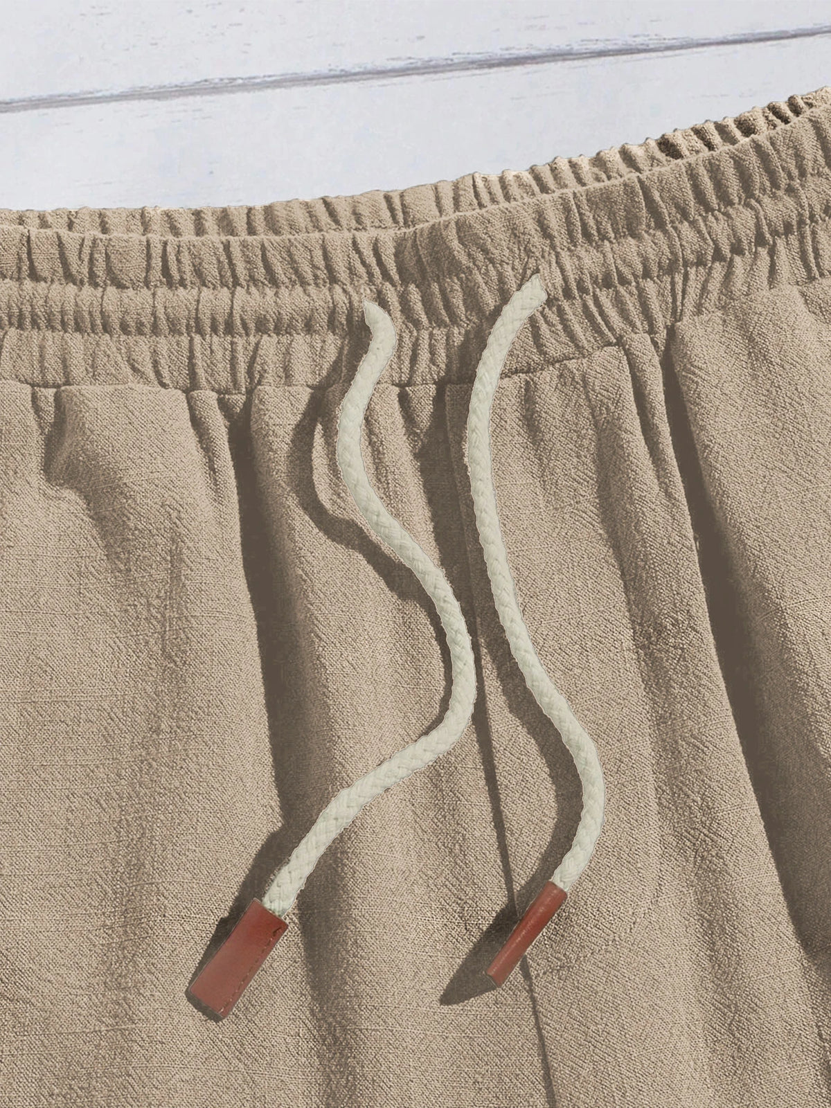 LOR MALE Summer thin linen shorts for men, loose and casual, five-inch pants, cotton and linen, breathable, suitable for beach and sports