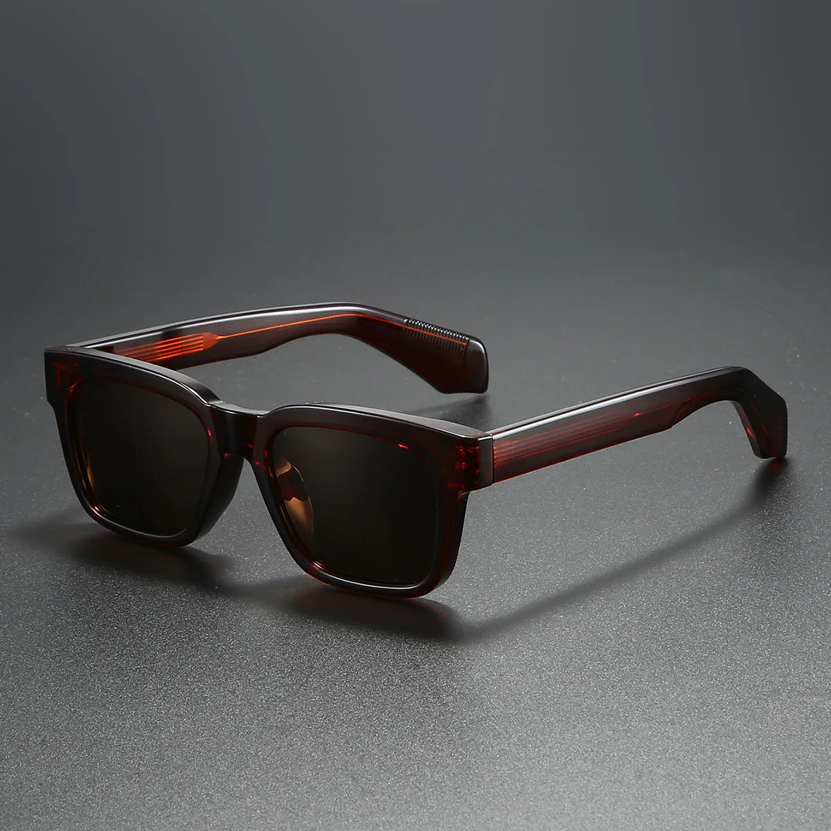 LOR MALE 2025 Men Sunglasses Polarized Square Glasses for Driving Fishing Travel UV400 Fashoinable Sun Shades Metal Core Exquisite