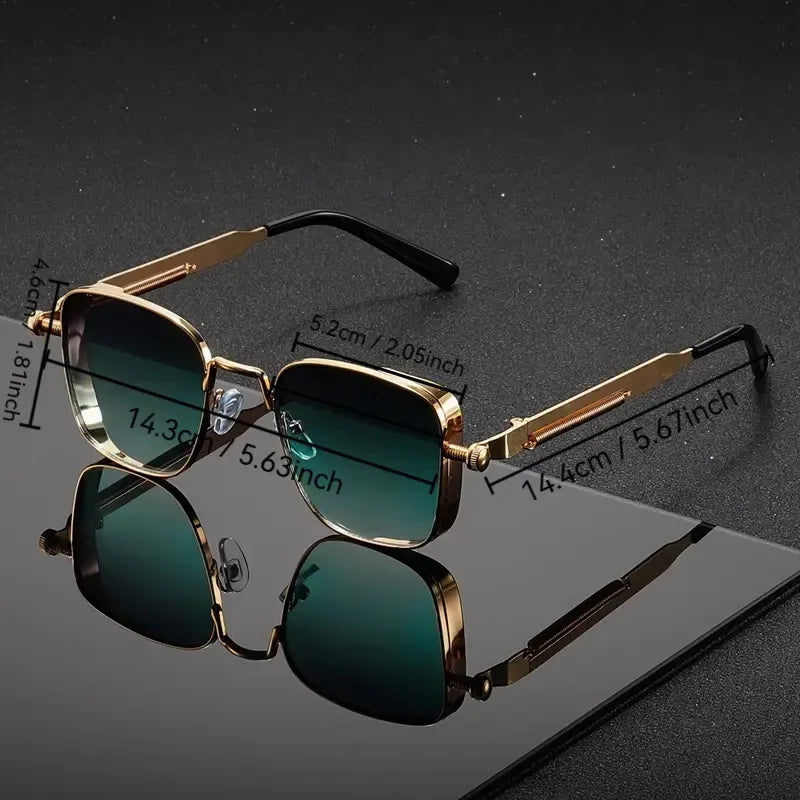LOR MALE Polarized Sunglasses Men High End Handsome Driving High Quality Metal Punk Fashion Trends Sunglasses