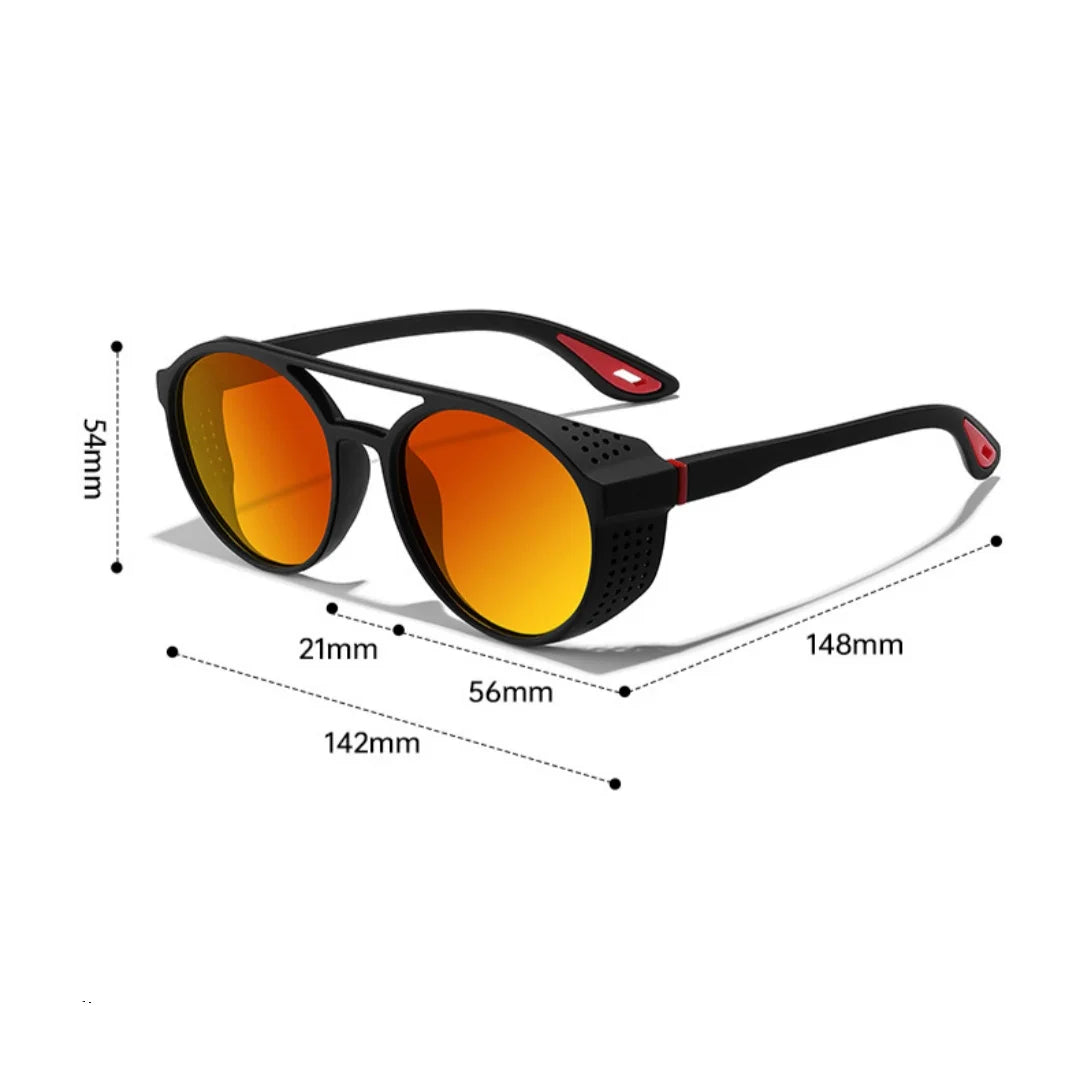 LOR MALE Polarized Sunglasses for Men Women Sun Glasses with Side Shields UV400 Protection Mirrored Lens Outdoor Sport Cycling Glasses