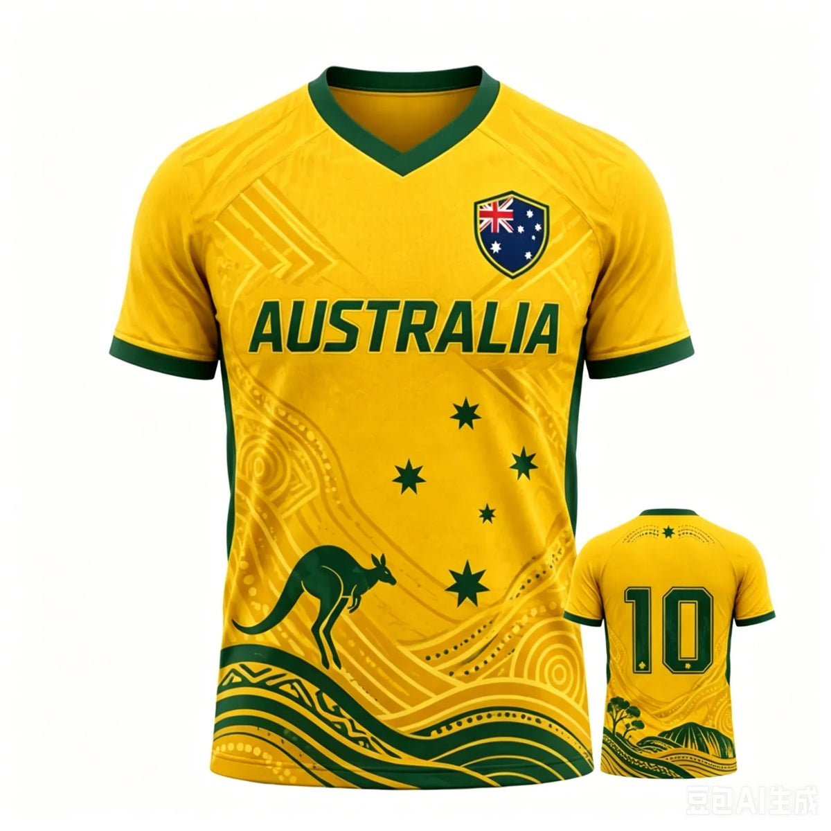 Australian soccer jerseys, Australian football shirts, Australian flag emblem prints, gifts for fans