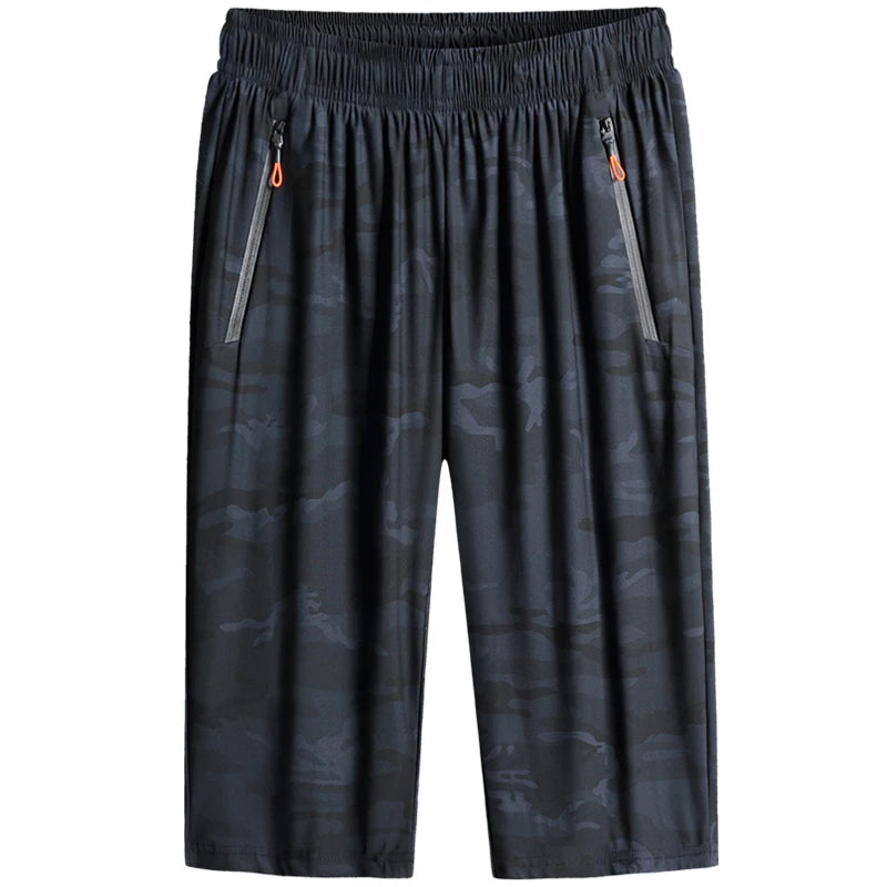 LOR MALE Men's shorts in sizes M-7XL 8XL,summer new men's shorts, sport solid color casual pants, five-point fitness sport pant