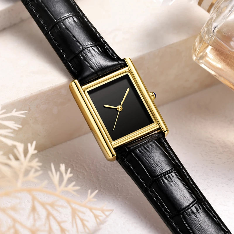 LOR MALE Reloj Top Brand Couple's Watches and Women Leather Strap Waterproof Quartz