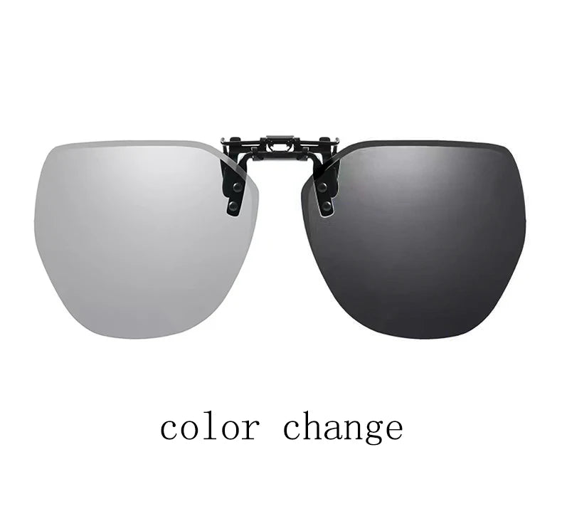 LOR MALE Polarized Clip On Sunglasses Men Women Photochromic Car Driver Goggles Night 2