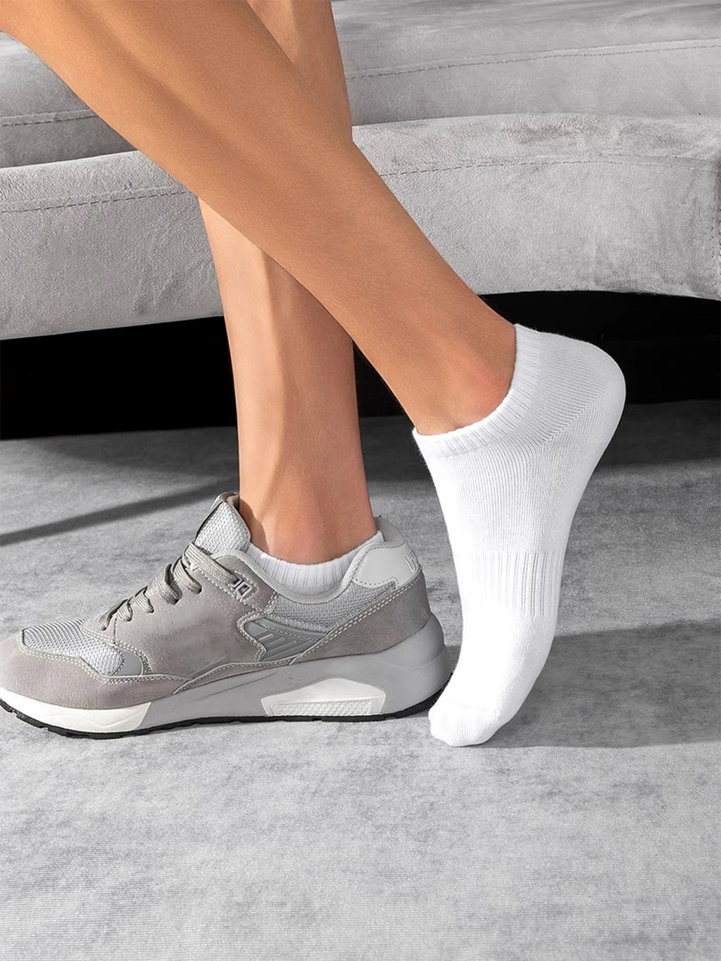 LOR MALE No-Show Sports Socks - 10 Pairs
