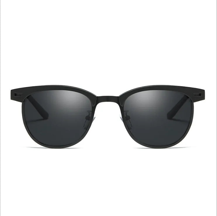 LOR MALE Polarizing Sunglasses Men Small Round Frame Retro Flow Sun Protection UV Glasses Sports Outdoor Travel Eyewear T248