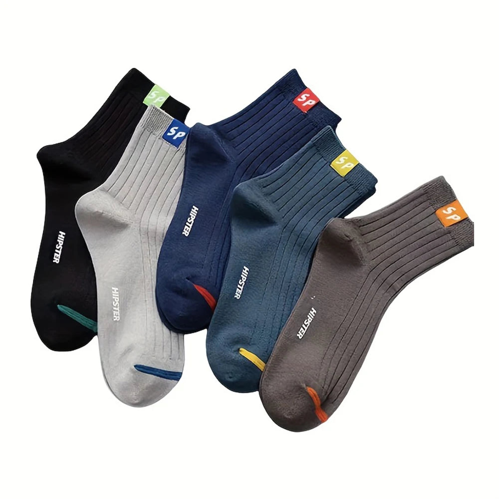 LOR MALE 5/10/15/20 Pairs Men Socks Breathable Cotton Sports Stockings Comfortable Men