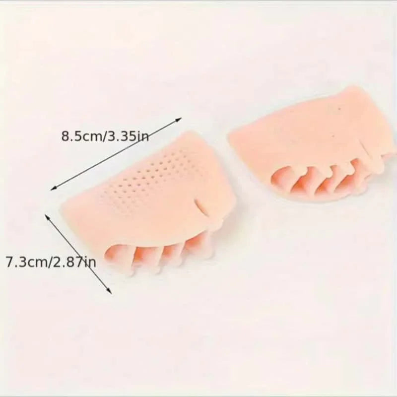 LOR MALE 1 Pair of Gel Toe Protectors for the Forefoot, Featuring Breathable Honeycomb Design, Soft Silicone Socks, Specially Designed for Comfort, Suitable for Both Men and Women.