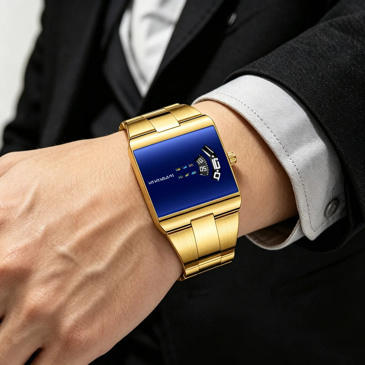 LOR MALE Watches Original Brand Quartz Clock Luxury Waterproof Casual Stainless Steel S 3