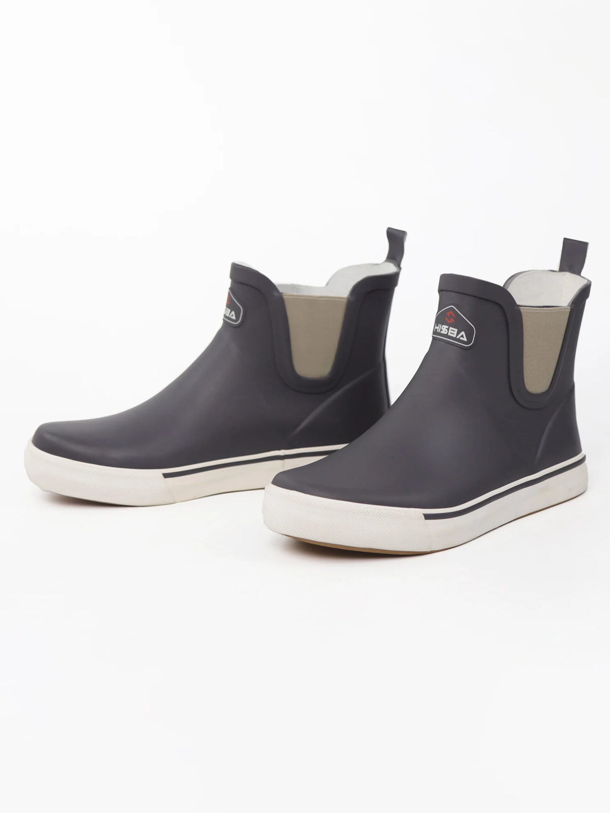 LOR MALE Low-Top Men's Chelsea Boots Waterproof Outdoor Work Rubber Shoes Flat Bottom Short Fishing Boots Deck Boots Rain Boots