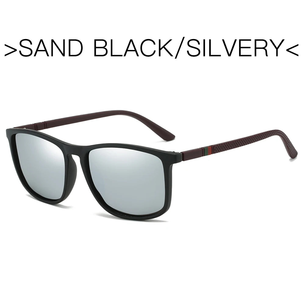 LOR MALE Sports Sunglasses for Men Polarized Comfortable Wear Square Sun Glasses Male Light Weight Eyewear Accessory with Origina UV400