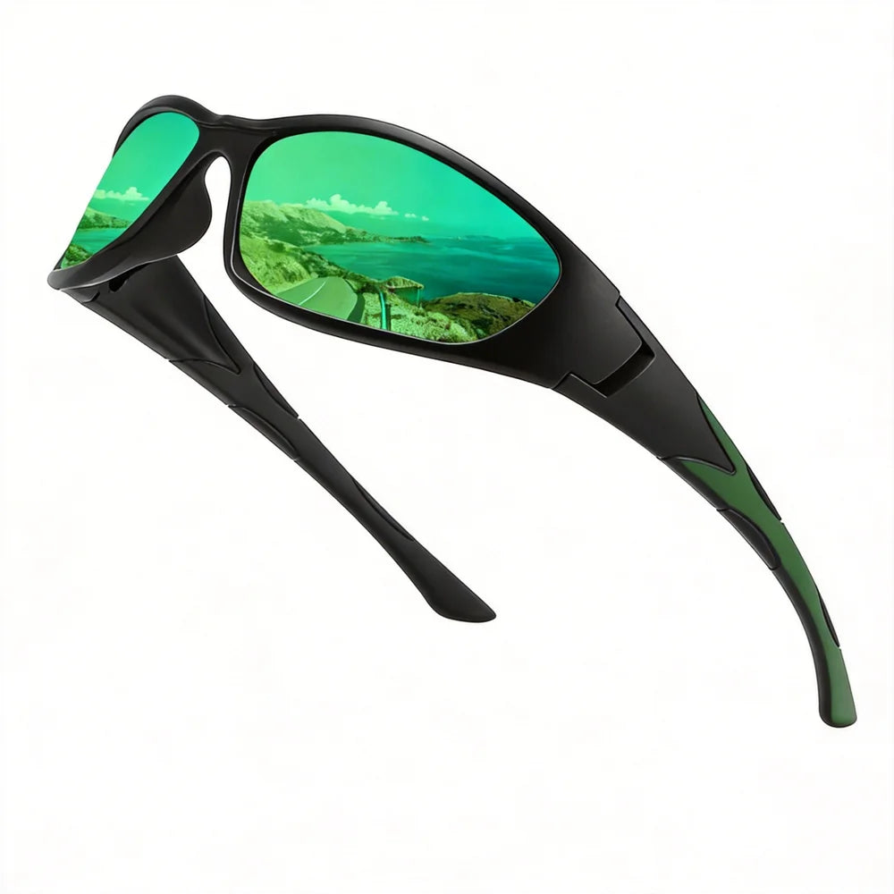 LOR MALE Polarized Sports Sunglasses Men Women Anti-Glare Cycling Glasses Outdoor Fishing Riding Driving Eyewear UV400 Protection Goggles