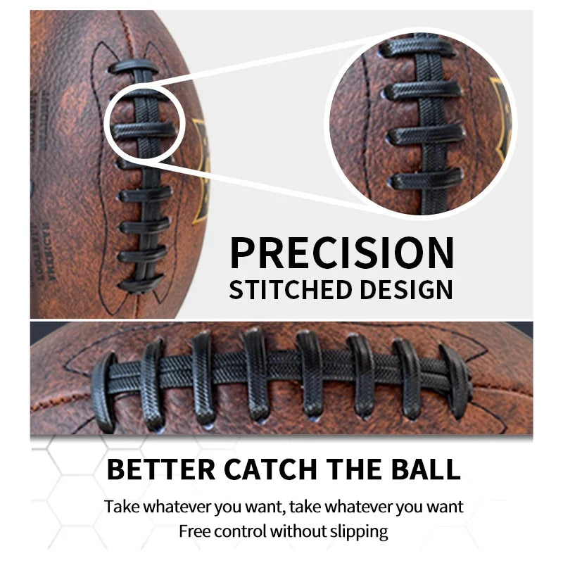 Size Official Ball American Football Rugby Ball Resistance Football Training Practice Team Sports Rugby Football Customize