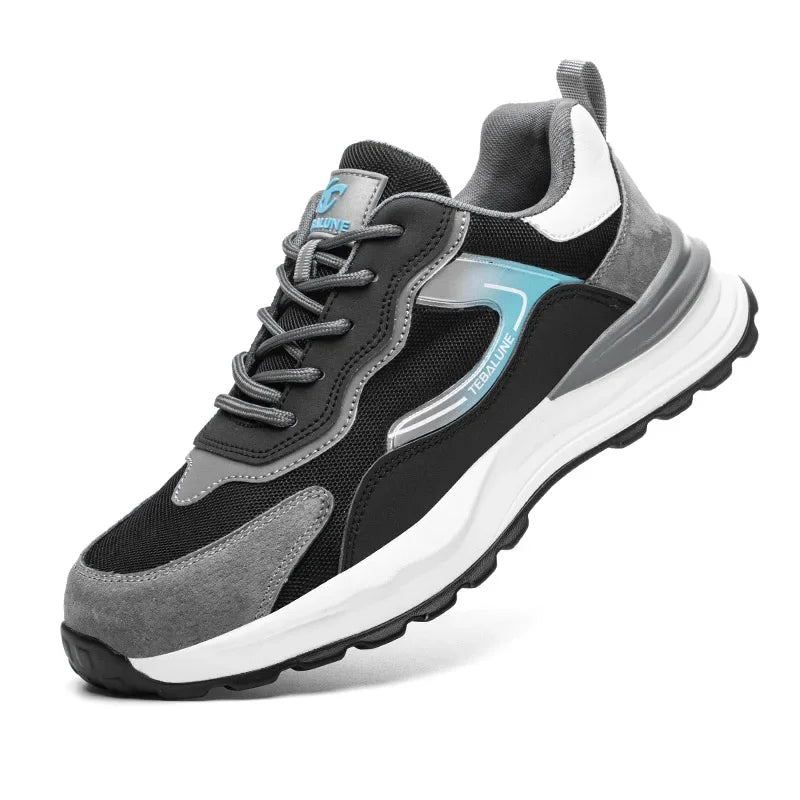 LOR MALE Composite Toe Anti Static Wrok Safety Shoes For Men Indestructible Prevent Puncture Sneakers Boots Lightweight Male Footwear