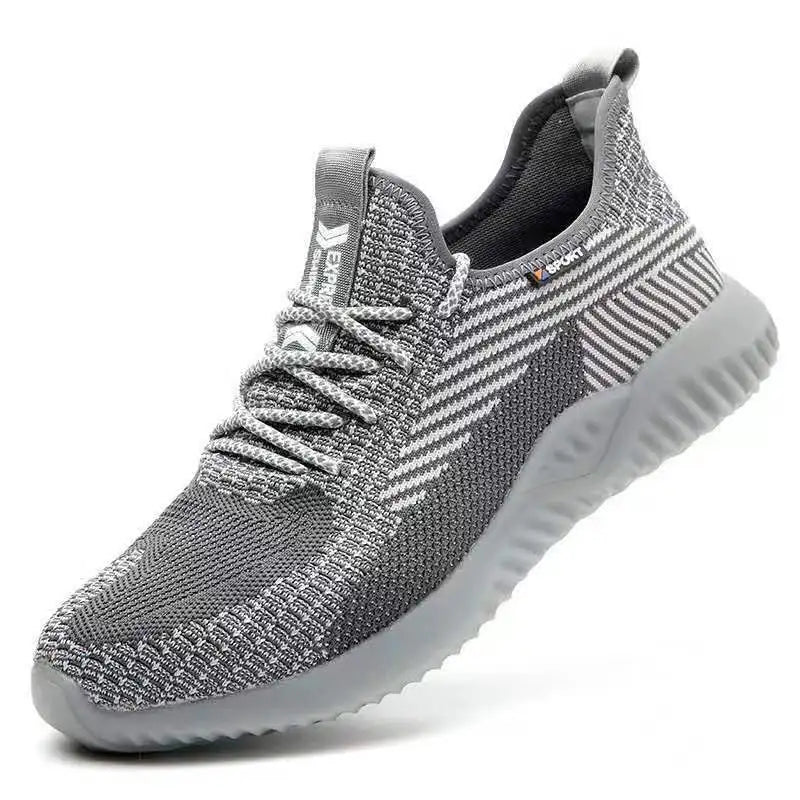 LOR MALE Steel Toe Cap Working Boots Safety Shoes for Man Construction&Indestructible Work Shoes Puncture-Proof Summer Work Shoes