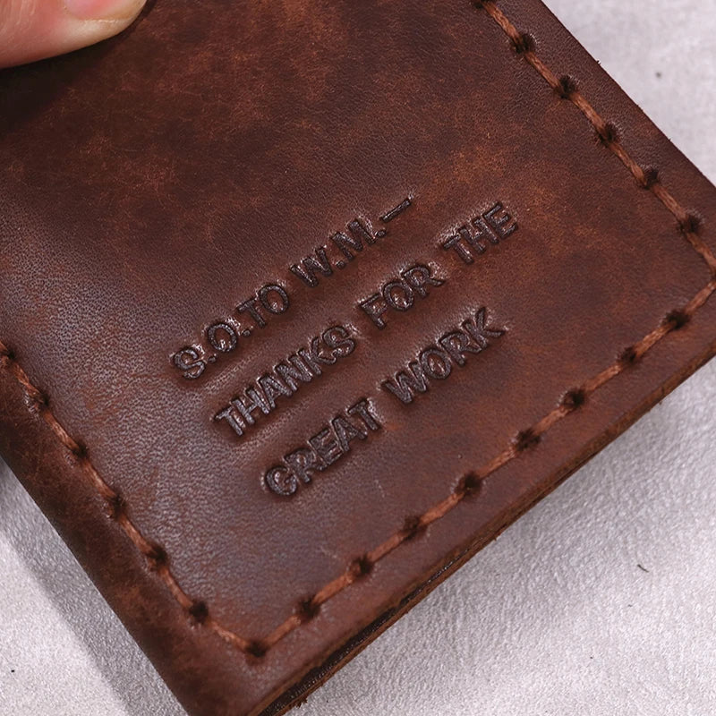 LOR MALE 100% Genuine Leather The Secret Life Of Walter Mitty Wallet Vintage