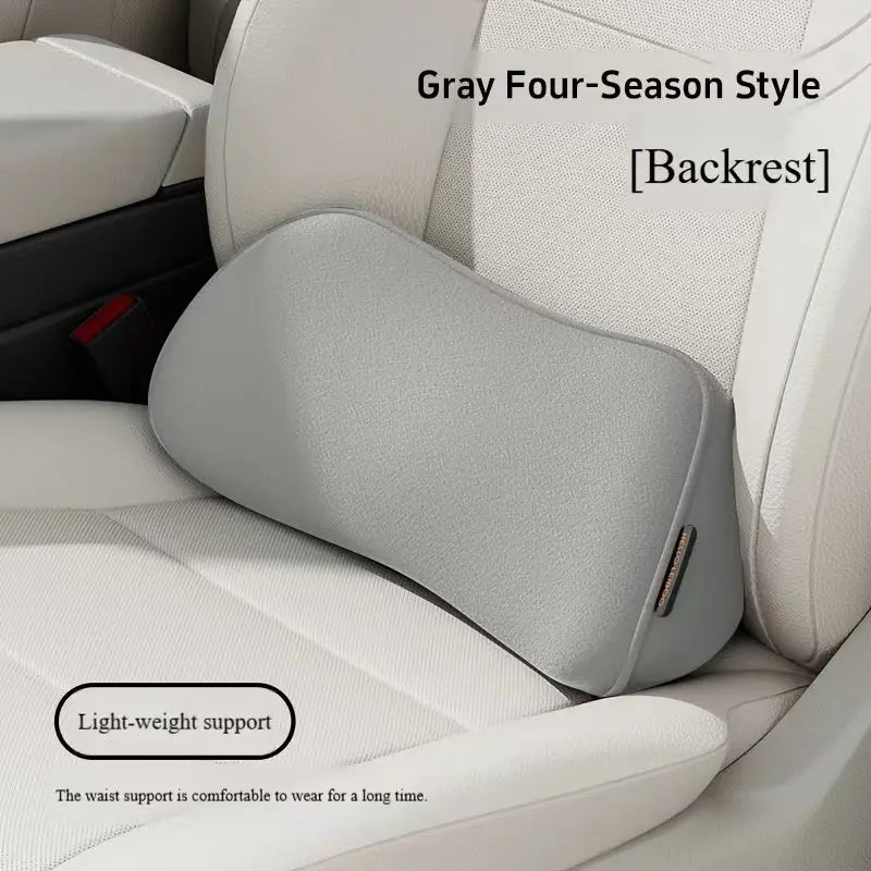 LOR MALE Car Seat Pillow Memory Foam Lumbar Support Breathable Back Protector Suitable for Office Chairs and Car Interior Accessories