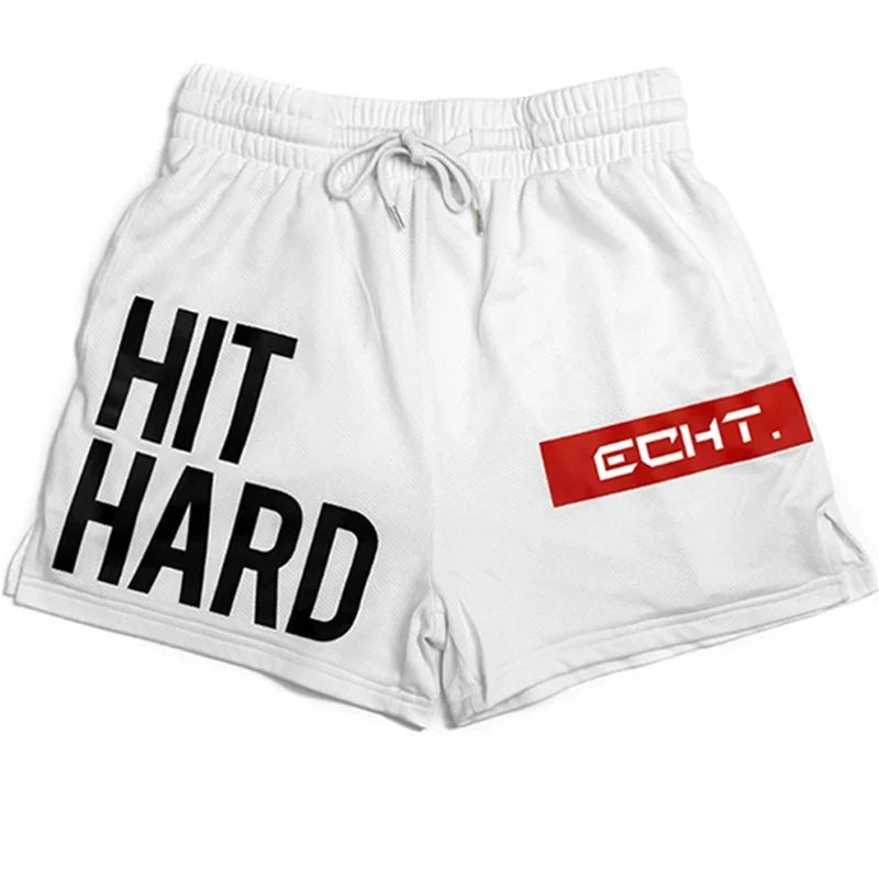 LOR MALE 2024 Summer New Men Shorts Casual Sports shorts Fitness Exercise Beach Shorts Breathable Mesh Shorts Jogger Men's Brand shorts