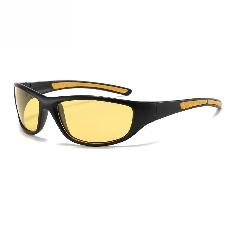 LOR MALE Polarized Sports Sunglasses for Men Women Running Fishing TAC Lens Anti Glare Soft Silicone Non-Slip Temple Outdoor Eyewear UV