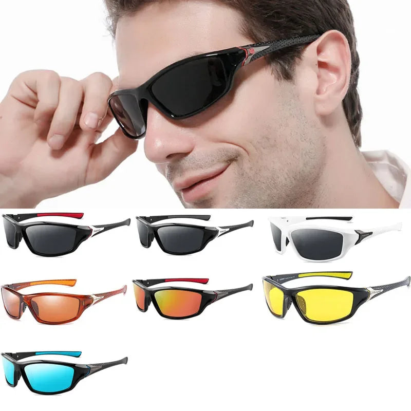 LOR MALE Luxury Polarized Men Driving Sunglasses Classic Retro Style Outdoor Sports Cyc