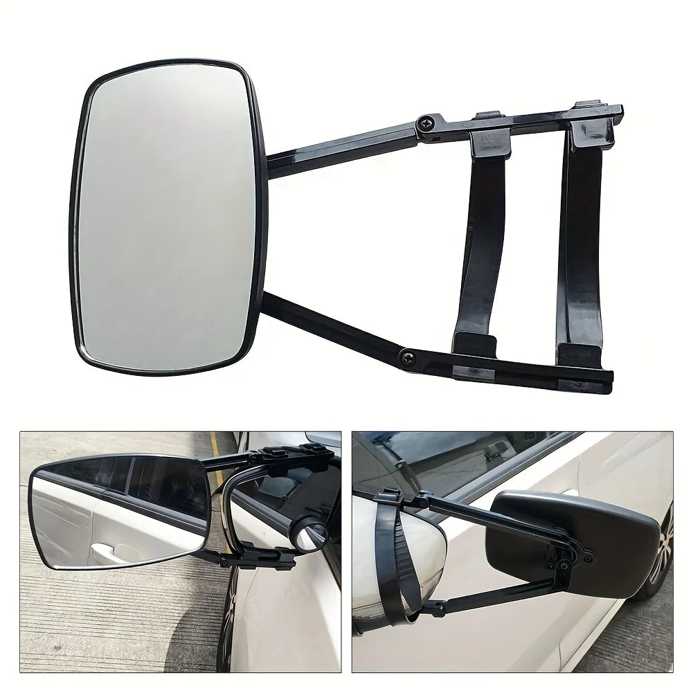 LOR MALE Car Safety Side Mirror Accessories RV Caravan Blind Spot Truck Rear View Adjustable Angle Trailer Towing Clip On