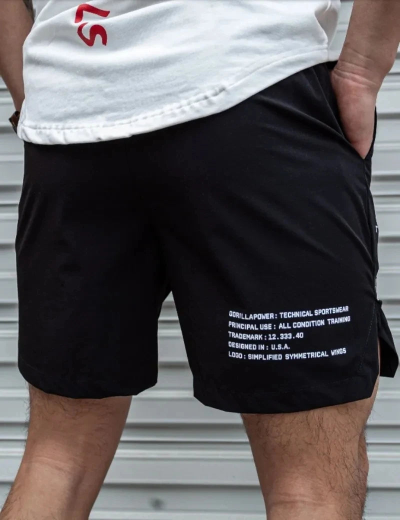 LOR MALE Men Hot Shorts Light Weight Thin Short Pants Running Squat Fitness Ring