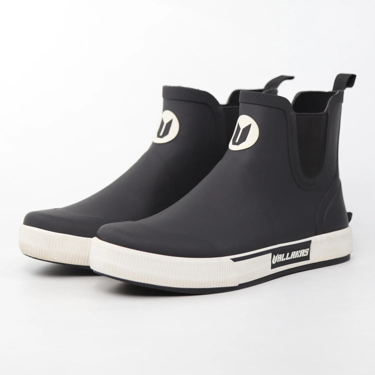 LOR MALE Low-Top Men's Chelsea Boots Waterproof Outdoor Work Rubber Shoes Flat Bottom Short Fishing Boots Deck Boots Rain Boots
