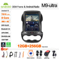 LOR MALE For Ford Ranger 2012 2013-2015 9.7 Inch Android 16 Car Stereo GPS Navi CarPlay Canbus DSP QLED Touch Screen 2 DIN 8Core SWC BT