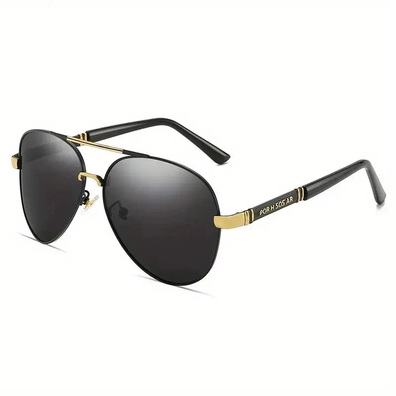 LOR MALE Polarized Sunglasses Men metal Frame Quality Sun Glasses Brand Design Male Women Glasses Fishing Driving Goggles UV400