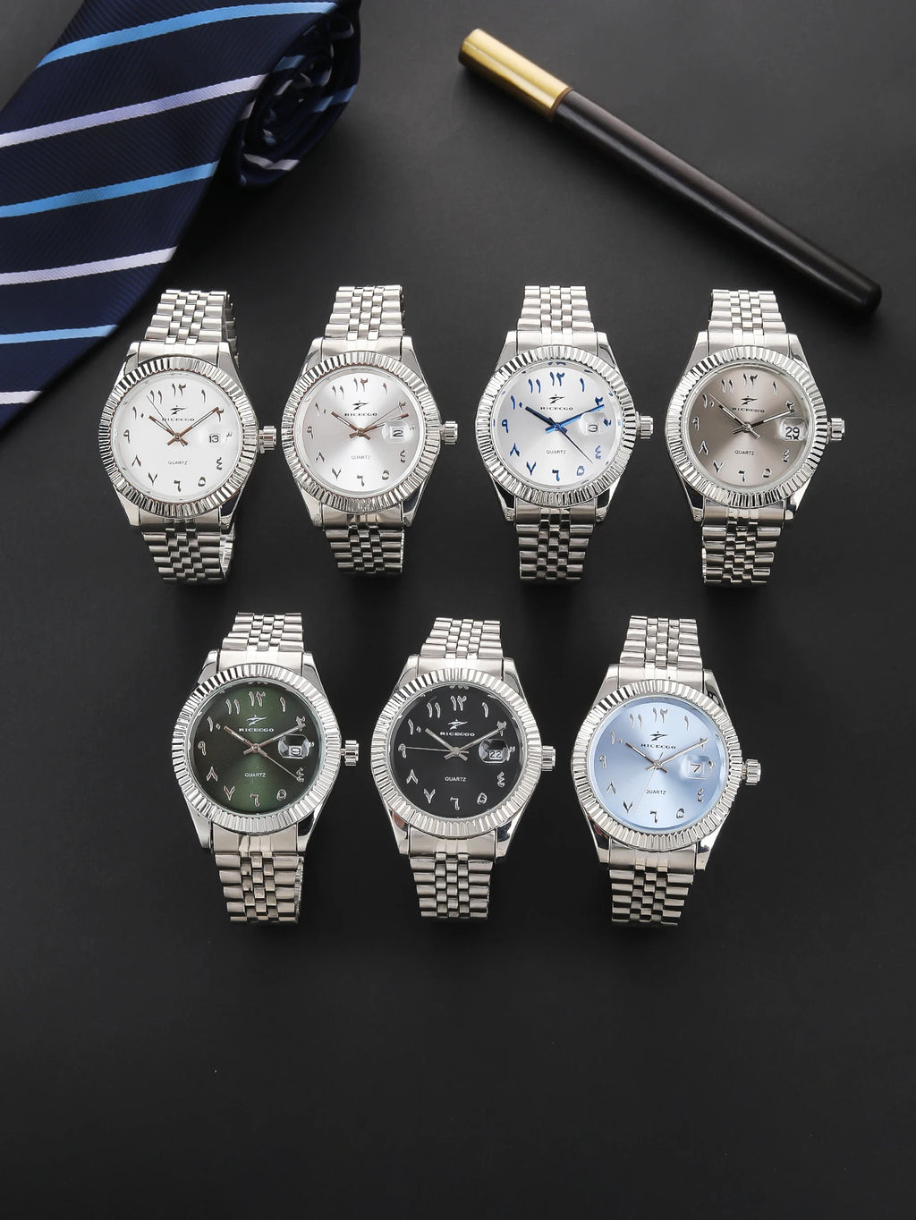 LOR MALE Watches Date High-end Luxury Casual Sport Clock Classic Business Quartz Male 3