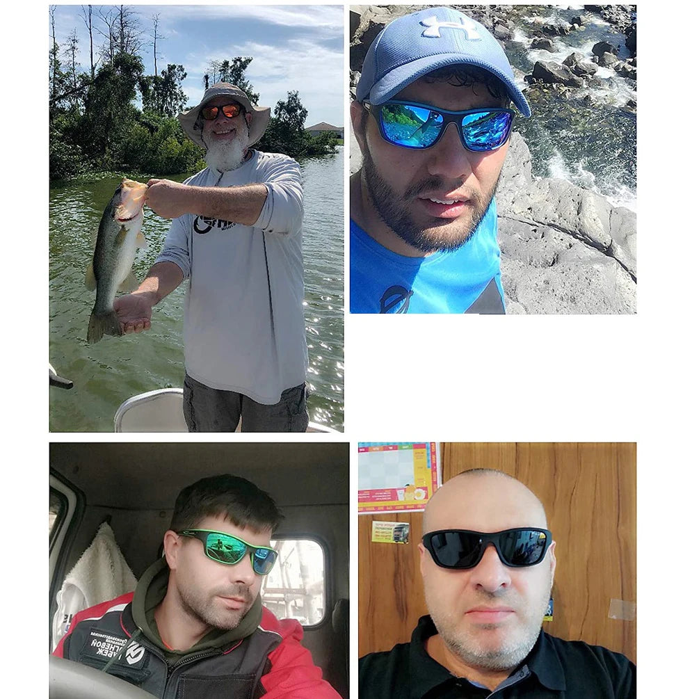LOR MALE Polarized Glasses Fishing Sunglasses Men Driving Shades Male Eyeglasses Women UV400 Eyewear Hiking Classic Sun Glasses