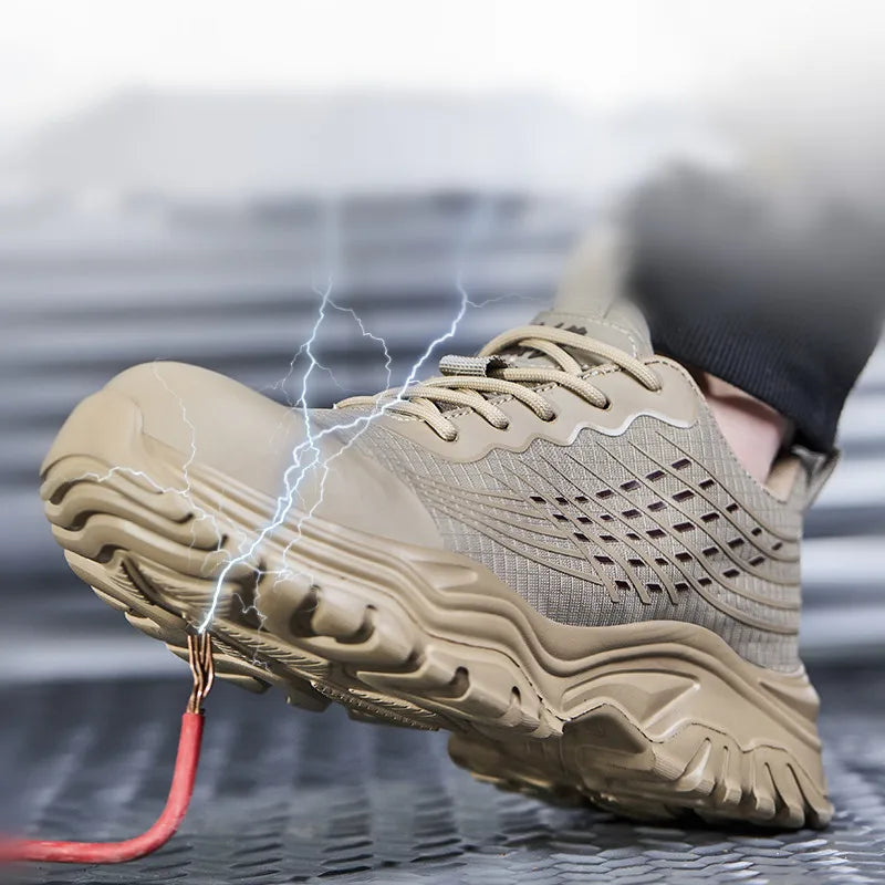LOR MALE Construction Site Shoes insulated 6kV electrical Shoes Work Boots Safety Shoes Men Anti-smash Anti puncture Indestructible shoes