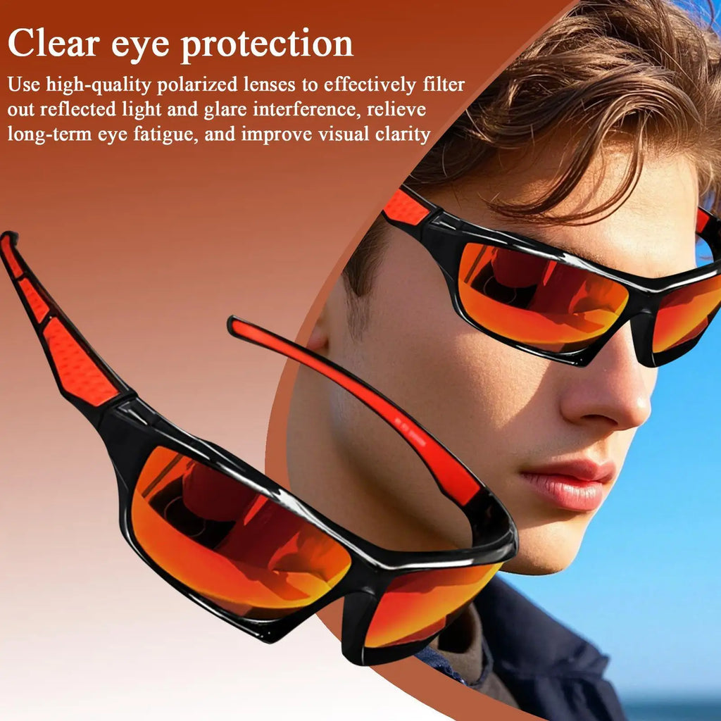 LOR MALE Fishing Sunglasses UV Sunglasses Polarized Glasses Comfortable Lightweight Fra 2