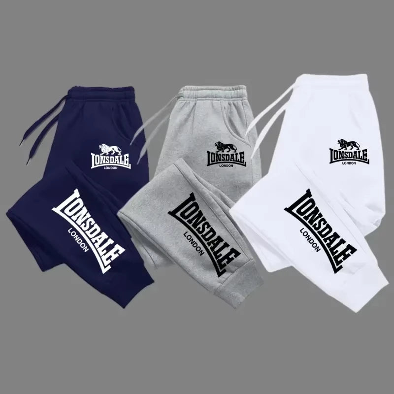 LOR MALE Men Printed Pants EVERLAST Men Women Running Pants Joggers Sweatpant Sport Casual Trousers Fitness Gym Breathable Pants