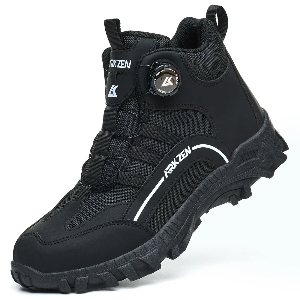 LOR MALE Male Indestructible Shoes Composite Toe Protection Shoes Security Puncture-Proof Work Sneakers Safety Boot for Engineers Men