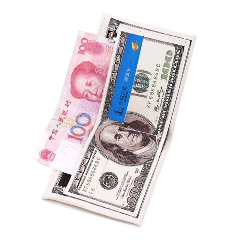 LOR MALE Wallets With US Dollar Pattern Male Pu Leather Wallet With Card