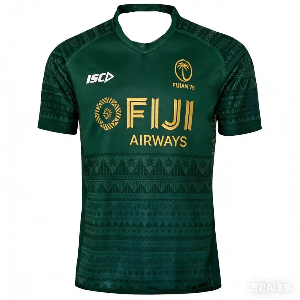 2026 New Fiji Rugby Large Size Jersey Men's Summer Breathable Quick Dry Outdoor Casual Fitness T-shirt Family Kids Tees