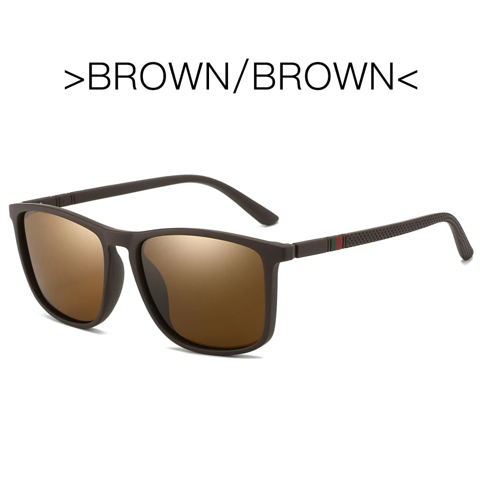LOR MALE Sports Sunglasses for Men Polarized Comfortable Wear Square Sun Glasses Male Light Weight Eyewear Accessory with Origina UV400