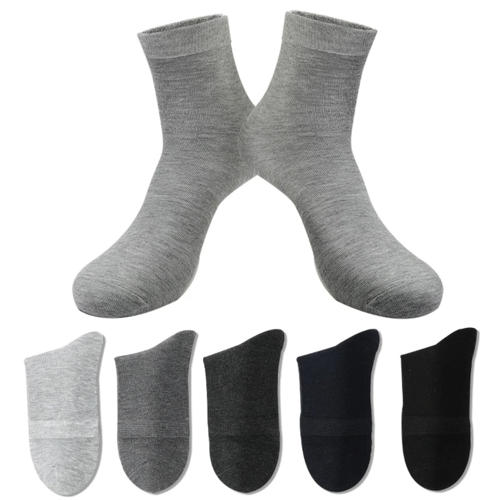 LOR MALE BasIc Mid-Calf Socks - 6 Pares