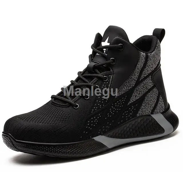 LOR MALE Work Boots Steel Toe Safety Shoes Men Women Work Shoes Sneakers Lightweight  Anti-Puncture Safety Shoes Men Indestructible Boots