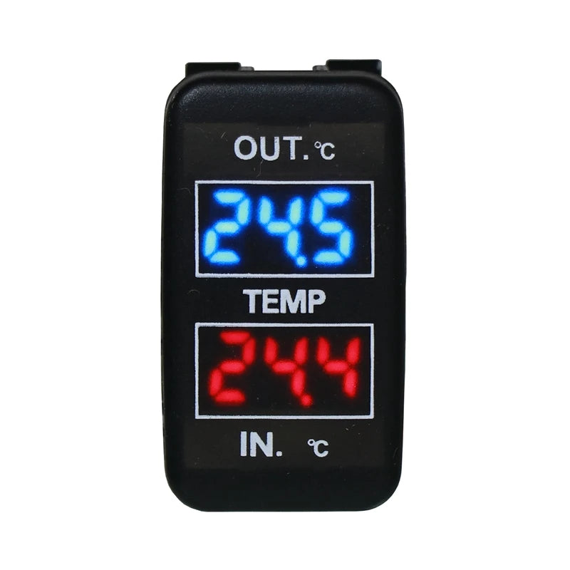LOR MALE Dual Temperature Display Inside and Outside the Car Dual Temperature Sensor for Toyota Corolla Reiz Prado Prius