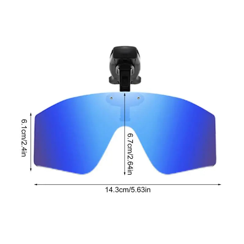 LOR MALE Polarized Clip On Sunglasses Vision Polarized Hat Visors Clips Hat Clip 2