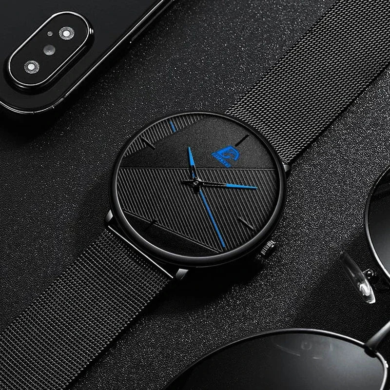 LOR MALE reloj hombre Watches 2023 Minimalist Ultra-thin Watch Simple Men Business Quar