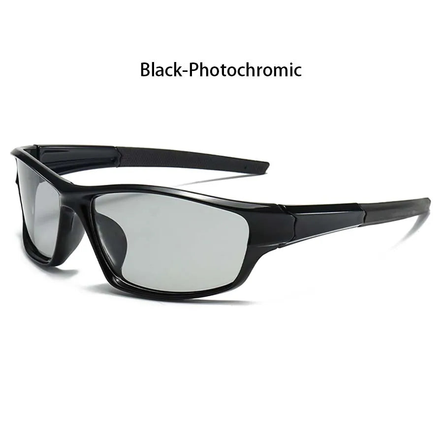 LOR MALE Photochromic Polarized Sports Vintage Sunglasses Men Women Fishing Cycling Dri Ring 2